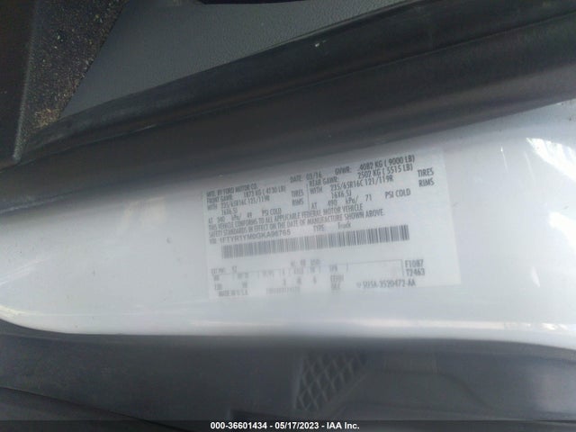Ford TRANSIT CARGO VAN 2016 1FTYR1YM0GKA96765 Image 11