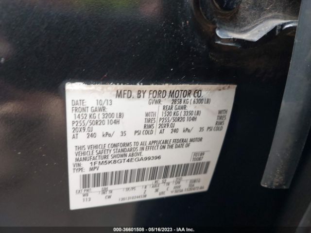1FM5K8GT4EGA99396 Ford EXPLORER SPORT