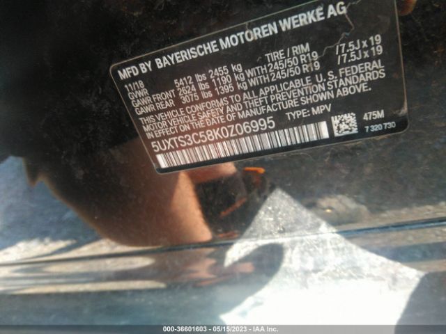 5UXTS3C58K0Z06995 BMW X3 M40i