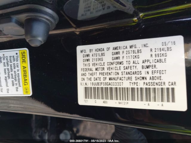 19UUB3F59GA003307 Acura Tlx V6 Tech