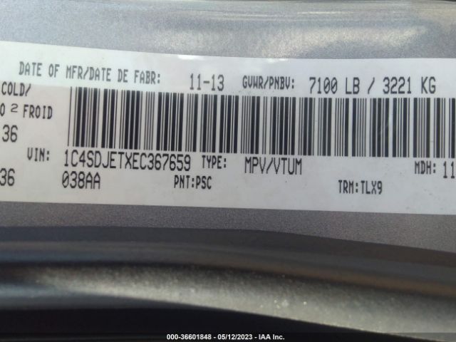 1C4SDJETXEC367659 Dodge Durango Citadel