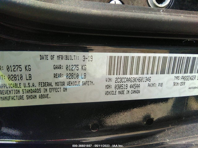 2C3CCAAG3KH601346 Chrysler 300 Touring