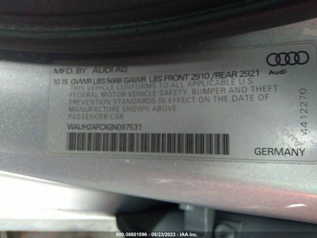 WAUH2AFCXGN097531 Audi S6 Prestige