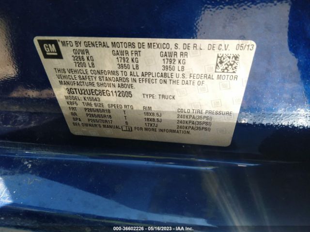 3GTU2UEC8EG112005 GMC Sierra 1500 Sle