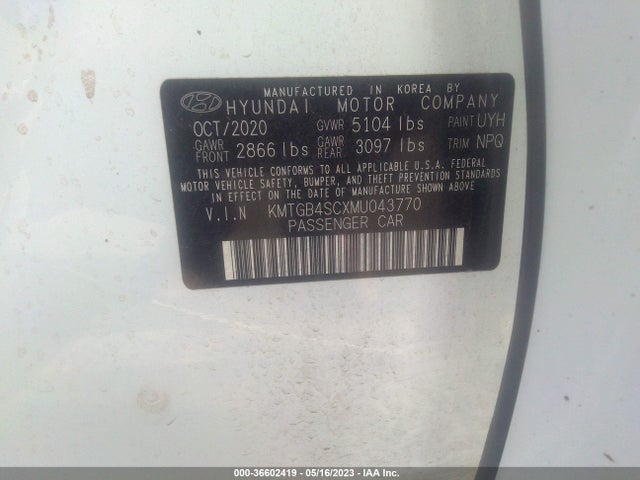 Genesis G80 2.5t 2021 KMTGB4SCXMU043770 Image 11
