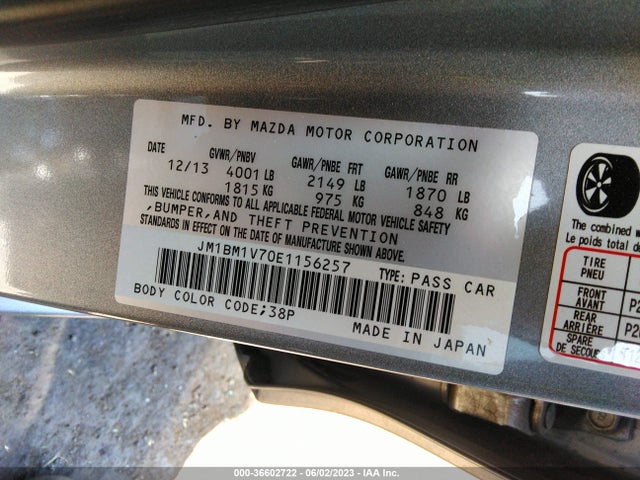 Mazda Mazda3 I Touring 2014 JM1BM1V70E1156257 Image 11