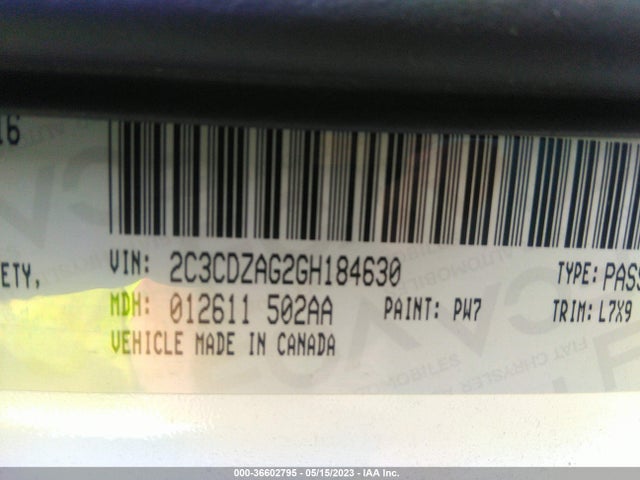Dodge Challenger Sxt 2016 2C3CDZAG2GH184630 Image 9