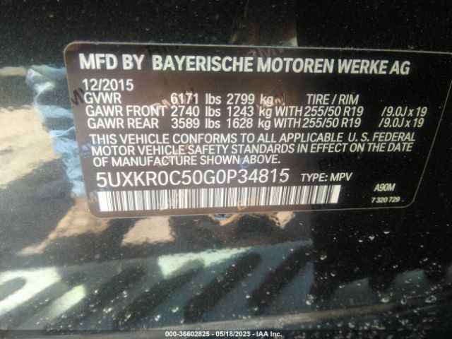5UXKR0C50G0P34815 BMW X5 Xdrive35i