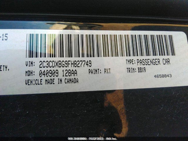 Dodge Charger Se 2015 2C3CDXBG9FH827749 Image 10