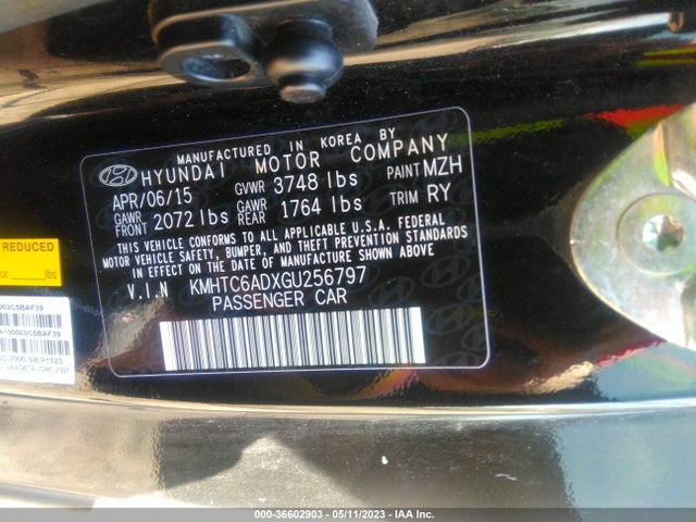 Hyundai VELOSTER 2016 KMHTC6ADXGU256797 Image 9