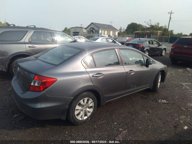 2012 HONDA CIVIC SDN LX VIN: 19XFB2F50CE387485