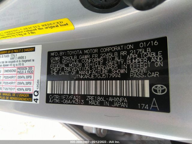 JTNKARJE7GJ517994 Scion IM
