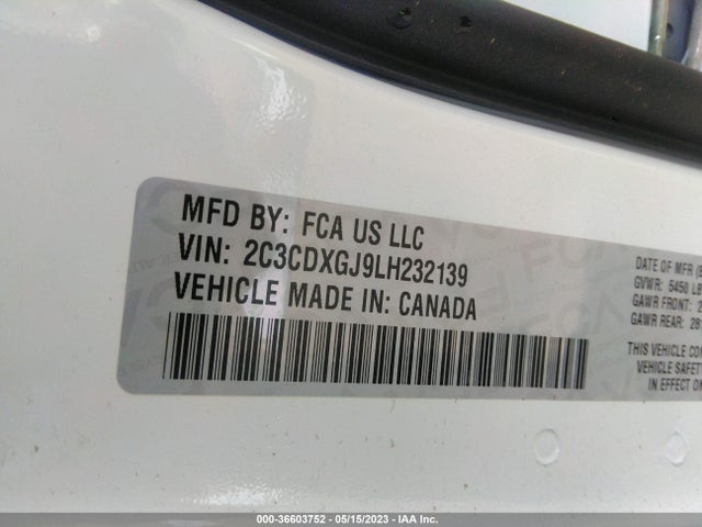 Dodge Charger Scat Pack 2020 2C3CDXGJ9LH232139 Image 9