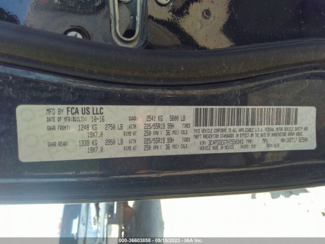 3C4PDDEG7HT550343 Dodge JOURNEY GT