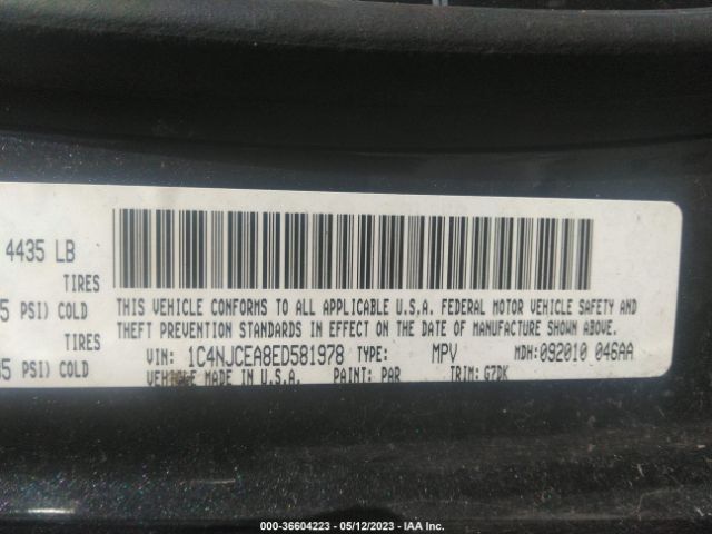 1C4NJCEA8ED581978 Jeep Compass Latitude