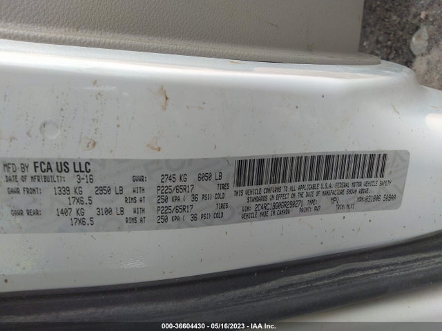 2C4RC1BG0GR290271 Chrysler Town & Country Touring