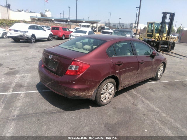 2012 HONDA CIVIC SDN LX VIN: 2HGFB2F53CH596287