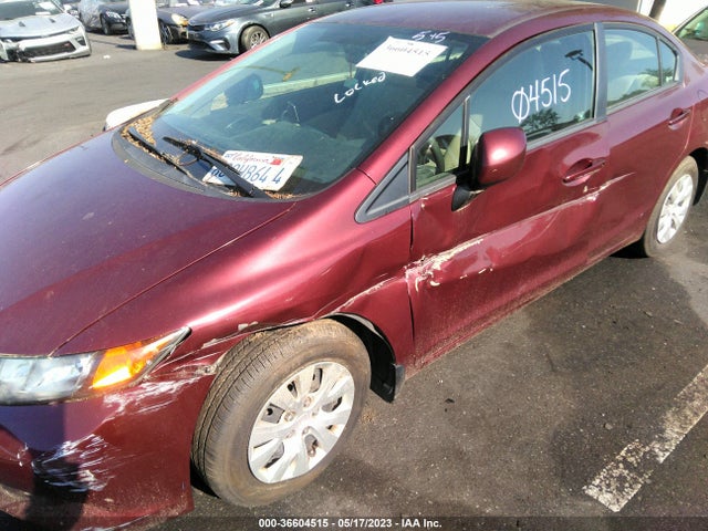 2012 HONDA CIVIC SDN LX VIN: 2HGFB2F53CH596287