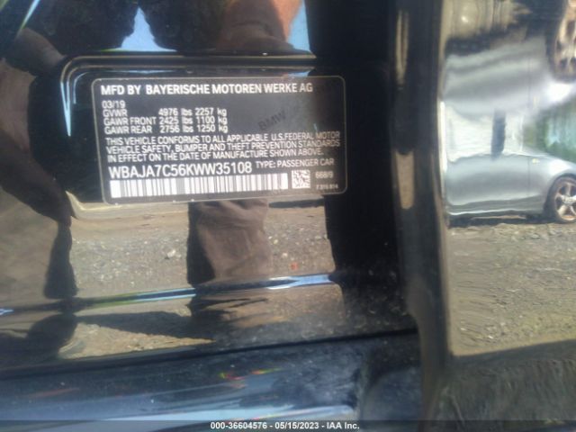 WBAJA7C56KWW35108 BMW 5 Series 530i Xdrive