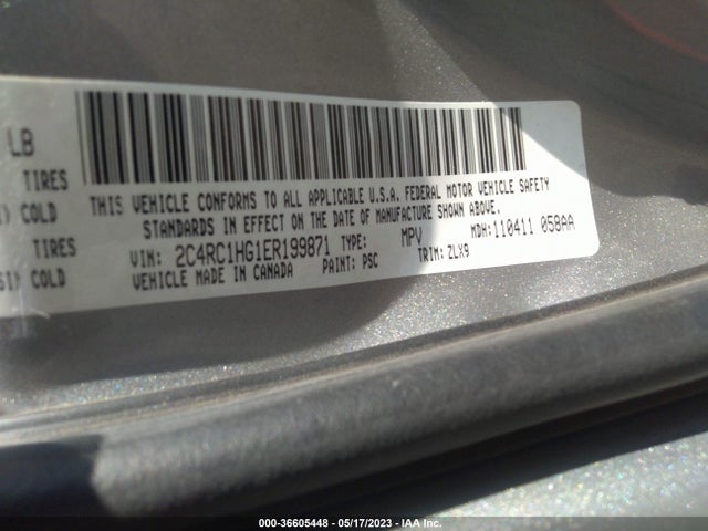 2C4RC1HG1ER199871 Chrysler Town & Country S