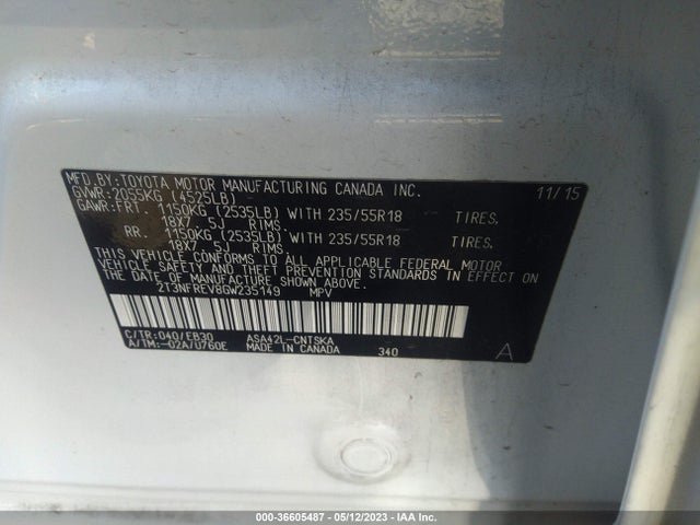 Toyota RAV4 SE 2016 2T3NFREV8GW235149 Image 11