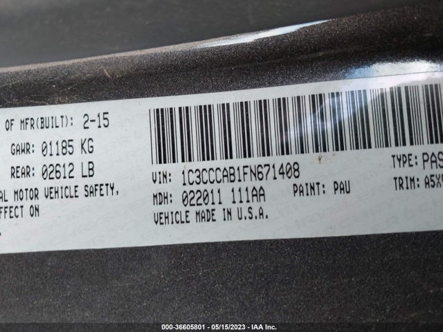Chrysler 200 Limited 2015 1C3CCCAB1FN671408 Image 9