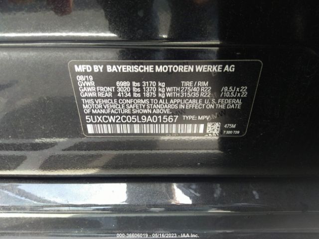 5UXCW2C05L9A01567 BMW X7 Xdrive40i