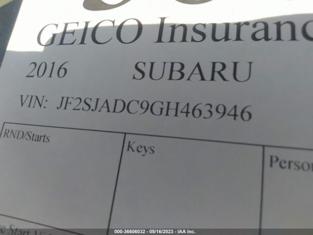 JF2SJADC9GH463946 Subaru Forester 2.5i Premium