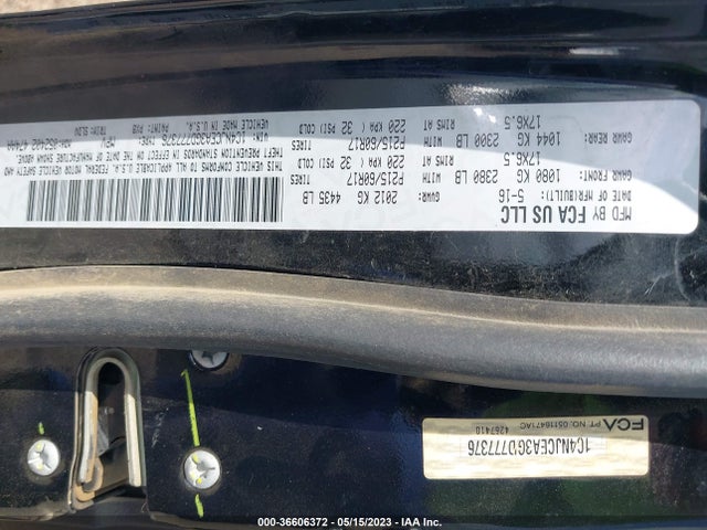 1C4NJCEA3GD777376 Jeep Compass High Altitude Edition