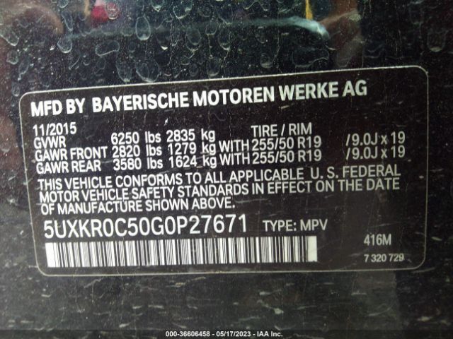5UXKR0C50G0P27671 BMW X5 Xdrive35i