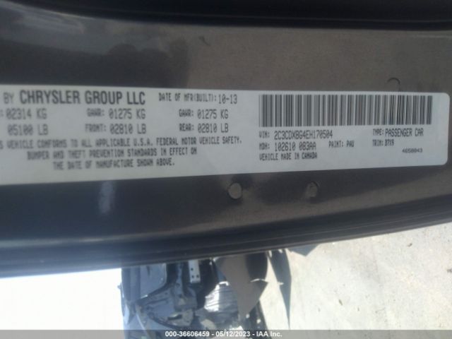 2C3CDXBG4EH170504 Dodge Charger Se