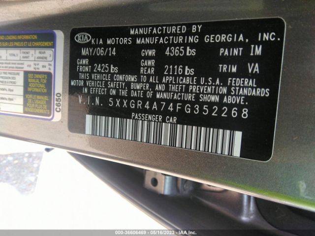 5XXGR4A74FG352268 KIA OPTIMA SX