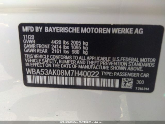 WBA53AK08M7H40022 BMW 2 Series 228i