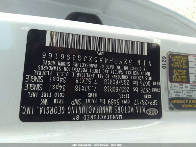 5XYPH4A5XJG396166 KIA Sorento Ex V6