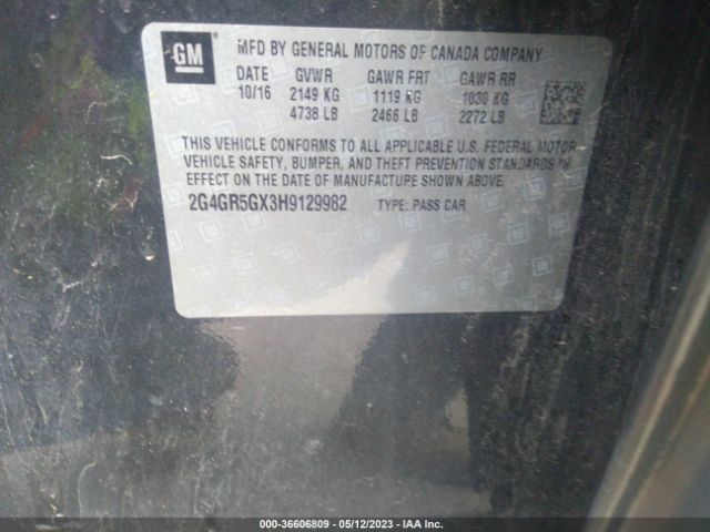 2G4GR5GX3H9129982 Buick Regal Premium Ii