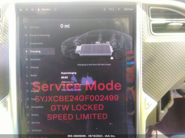 5YJXCBE24GF002499 Tesla Model X 70d/90d/75d/60d/p100d