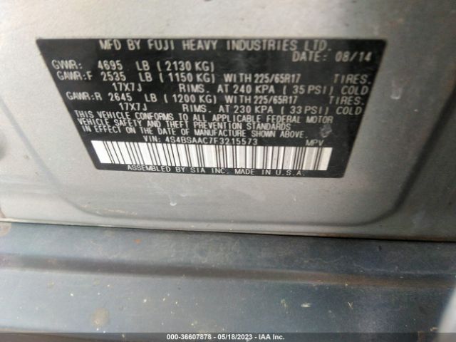 4S4BSAAC7F3215573 Subaru Outback 2.5i
