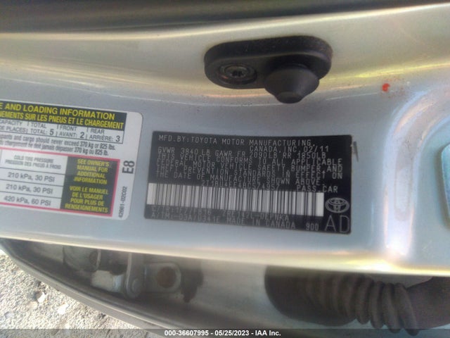 2011 TOYOTA COROLLA L/LE/S VIN: 2T1BU4EE4BC574957