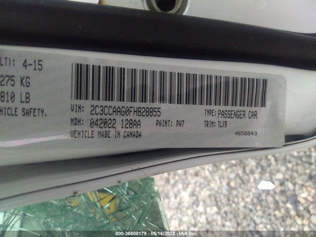 2C3CCAAG0FH828855 Chrysler 300 Limited