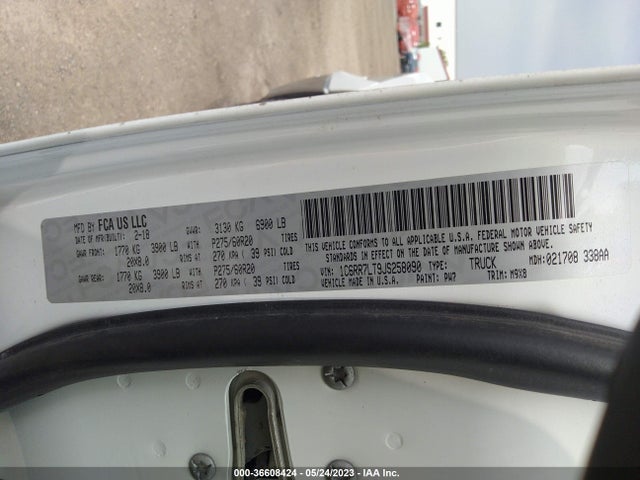 1C6RR7LT9JS258090 RAM 1500 Big Horn