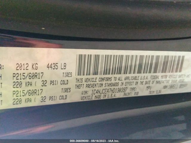 1C4NJCEA7HD130397 Jeep Compass High Altitude