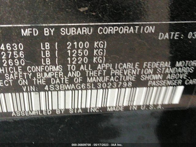 4S3BWAG65L3023798 Subaru Legacy Sport
