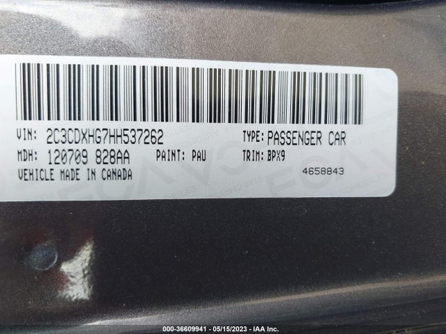 Dodge Charger Sxt 2017 2C3CDXHG7HH537262 Image 9