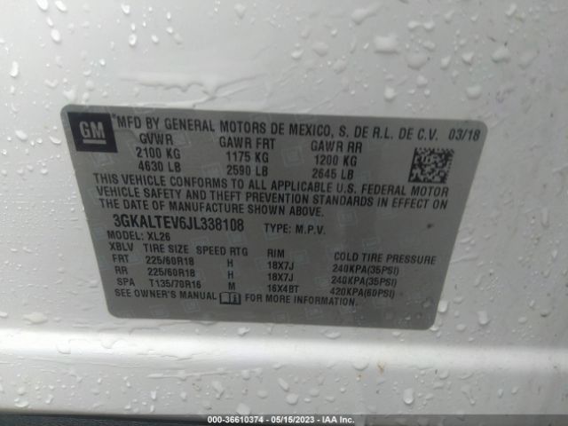 3GKALTEV6JL338108 GMC Terrain Sle