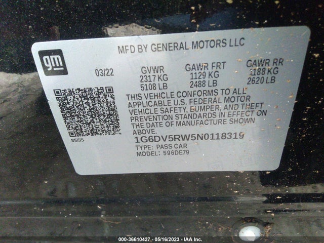 1G6DV5RW5N0118319 Cadillac CT5-V