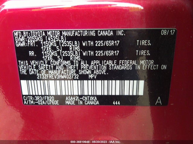 Toyota RAV4 LE 2017 2T3ZFREV3HW402732 Image 10