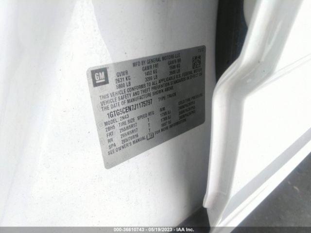 1GTG5CEN7J1175797 GMC Canyon 2wd Sle