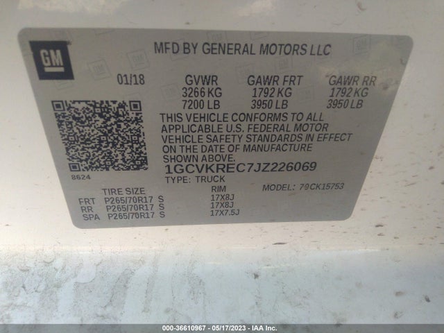 Chevrolet Silverado 1500 Lt 2018 1GCVKREC7JZ226069 Image 10