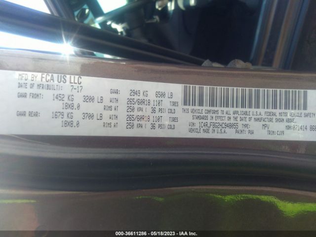 1C4RJFBG2HC948055 Jeep Grand Cherokee Limited