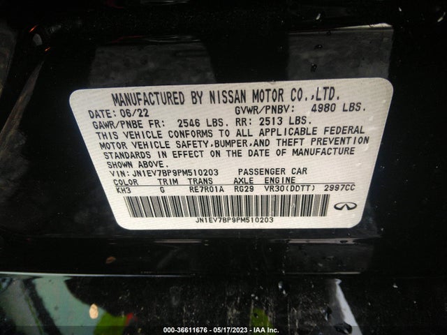 2023 Infiniti Q50, VIN: JN1EV7BP9PM510203